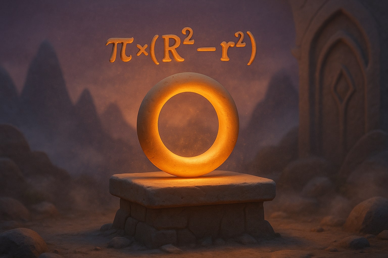 환형 면적 계산 도구