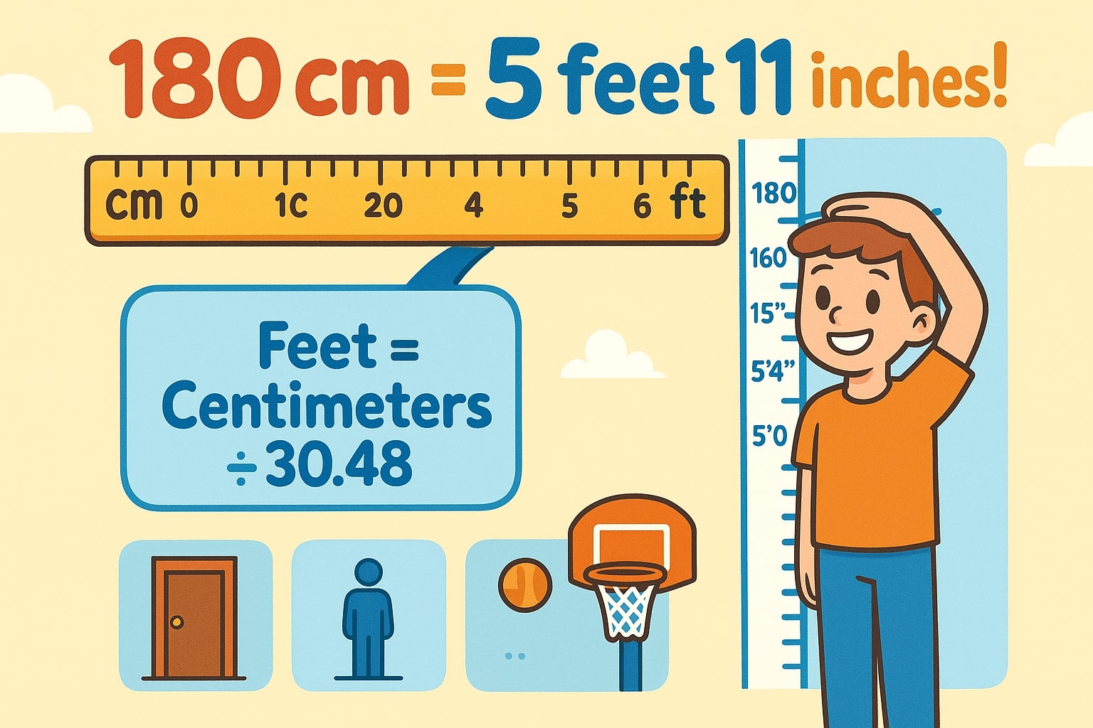 센티미터를 피트로 변환하는 도구 1