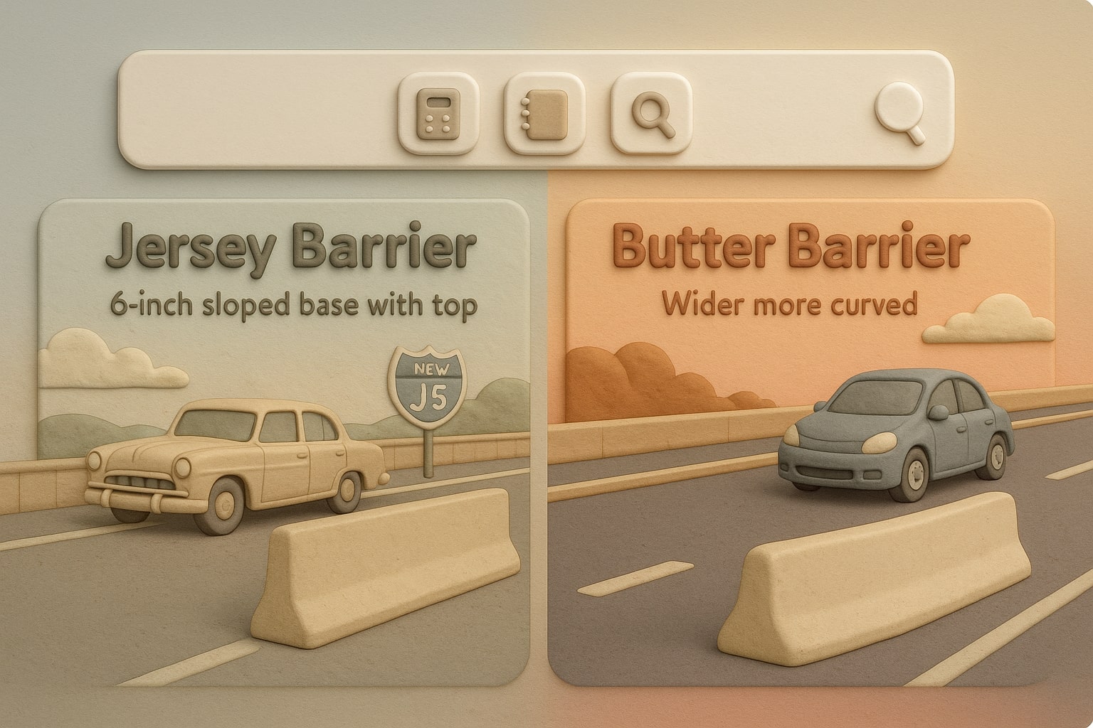 입력란과 즉각적인 결과로 사용자가 문제를 쉽게 해결하도록 돕는 콘크리트 커브 계산기 작동 예시