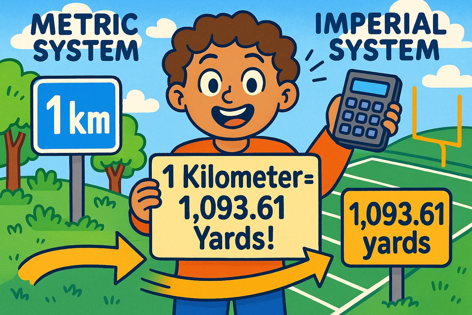 킬로미터에서 야드 변환기 1