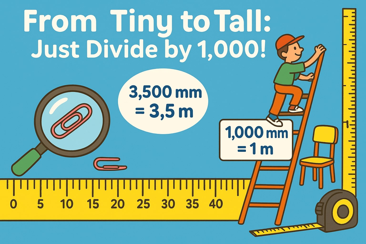 밀리미터를 미터로 변환 1