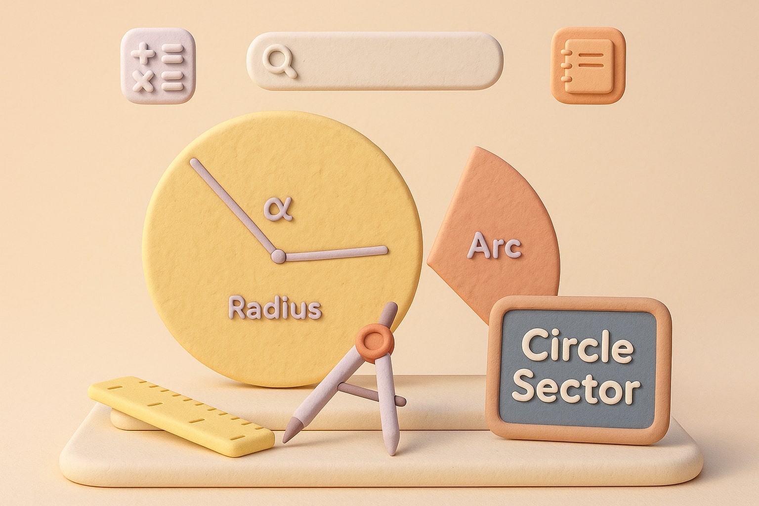 반원 면적 계산기를 소개하며 입력 필드와 즉시 결과로 문제 해결을 돕는 모습