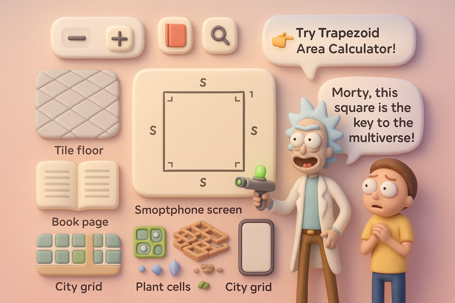 입력 필드와 즉각적인 결과로 사용자가 문제를 쉽게 해결할 수 있도록 돕는 정사각형 면적 계산기 작동 모습