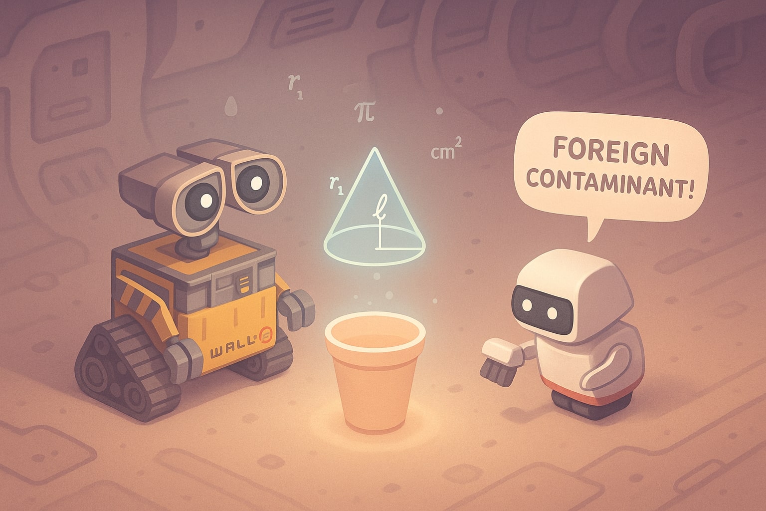 원뿔대 표면적 계산기 작동 방식을 보여주며 입력 필드와 즉각적인 결과 제공으로 사용자가 쉽게 문제를 해결할 수 있도록 돕습니다.