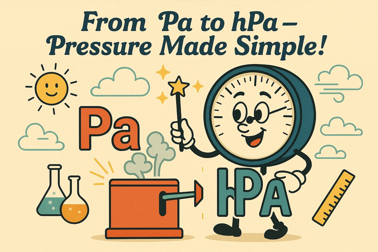 파스칼에서 헥토파스칼 변환기