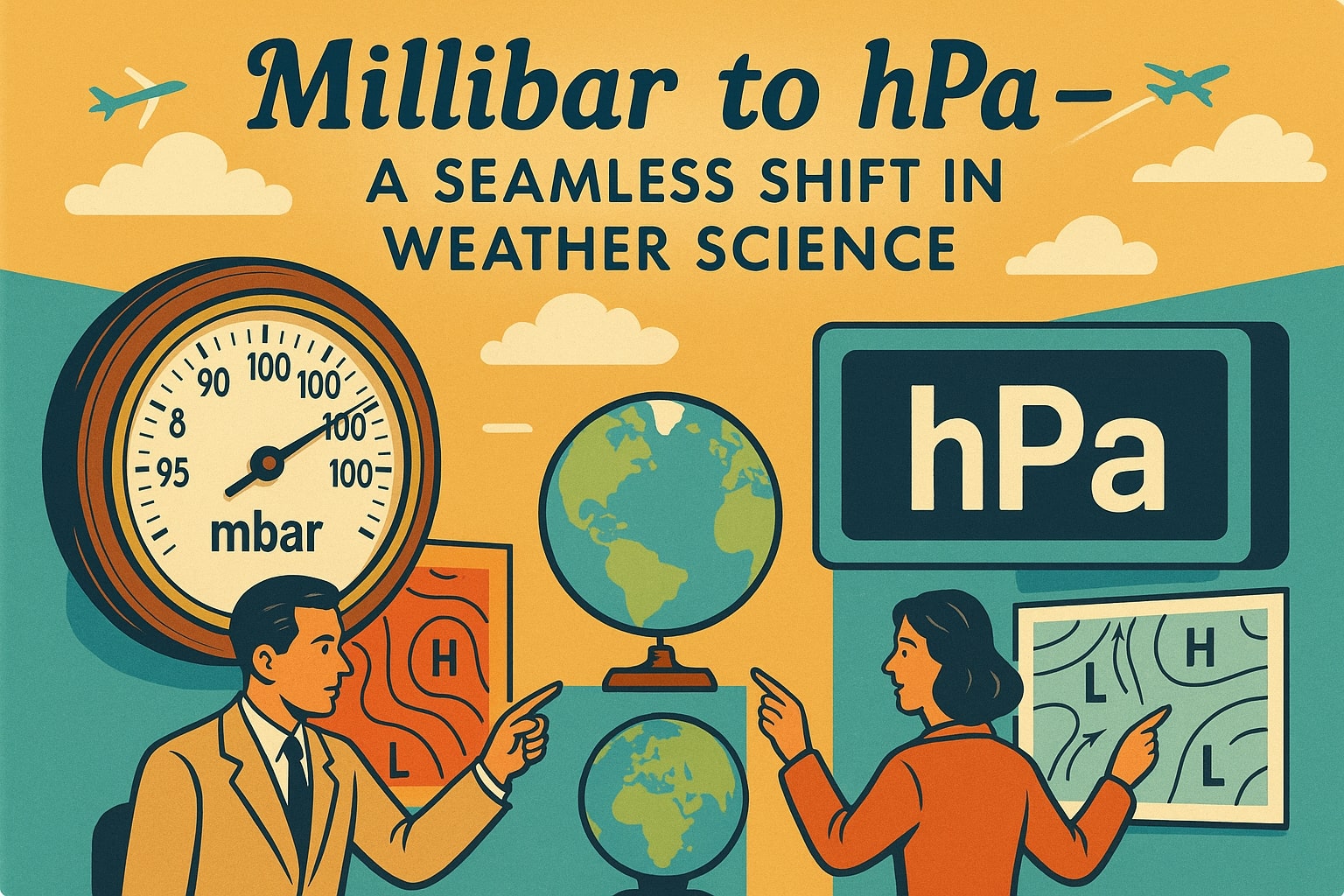 파스칼에서 헥토파스칼 변환기