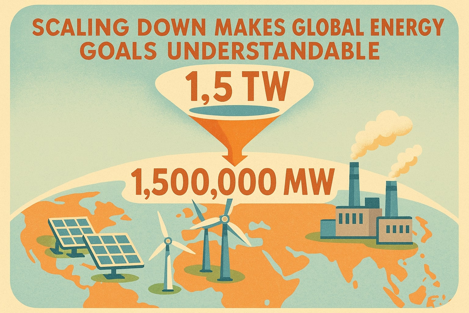 테라와트에서 메가와트 변환기