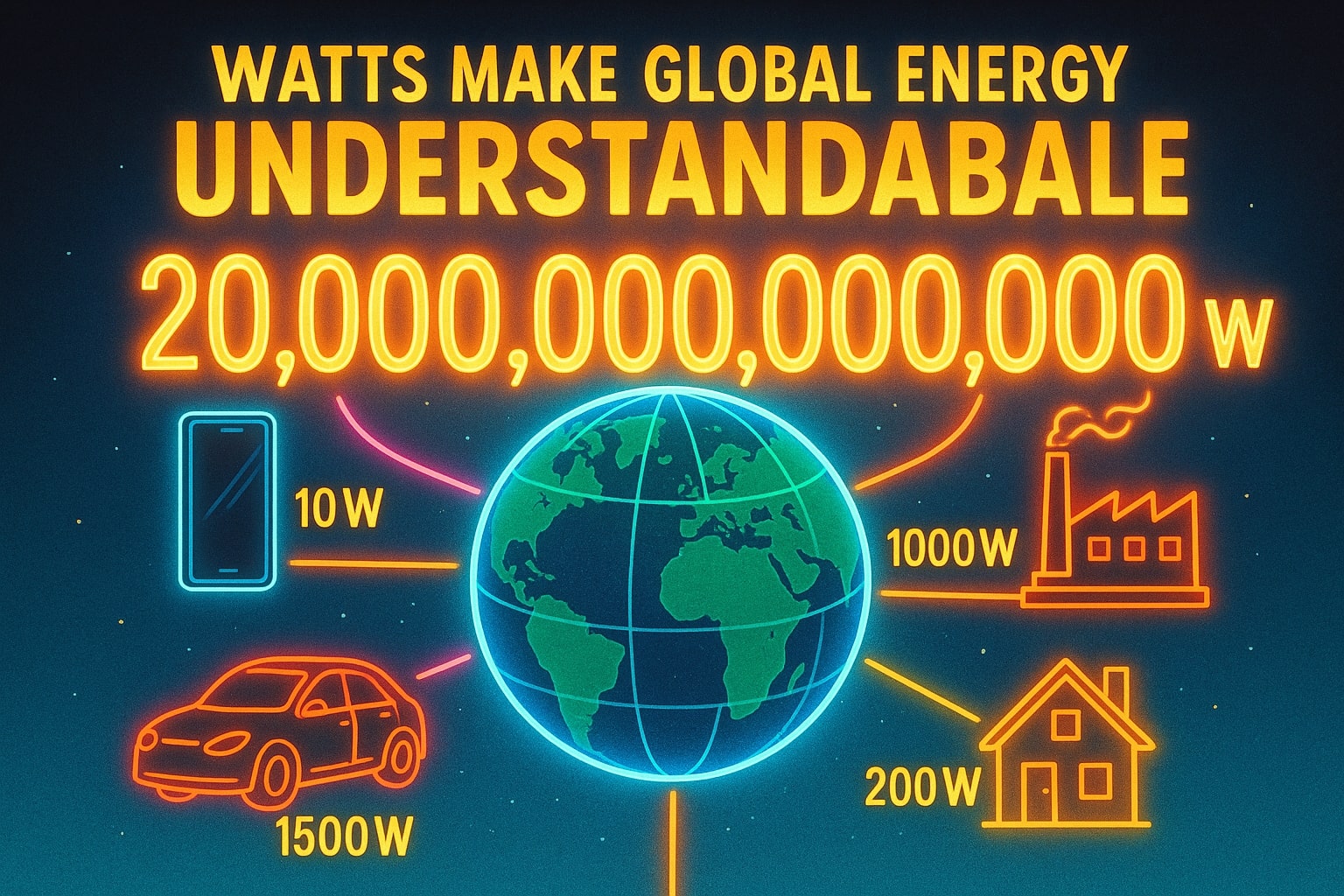 테라와트에서 와트 변환기