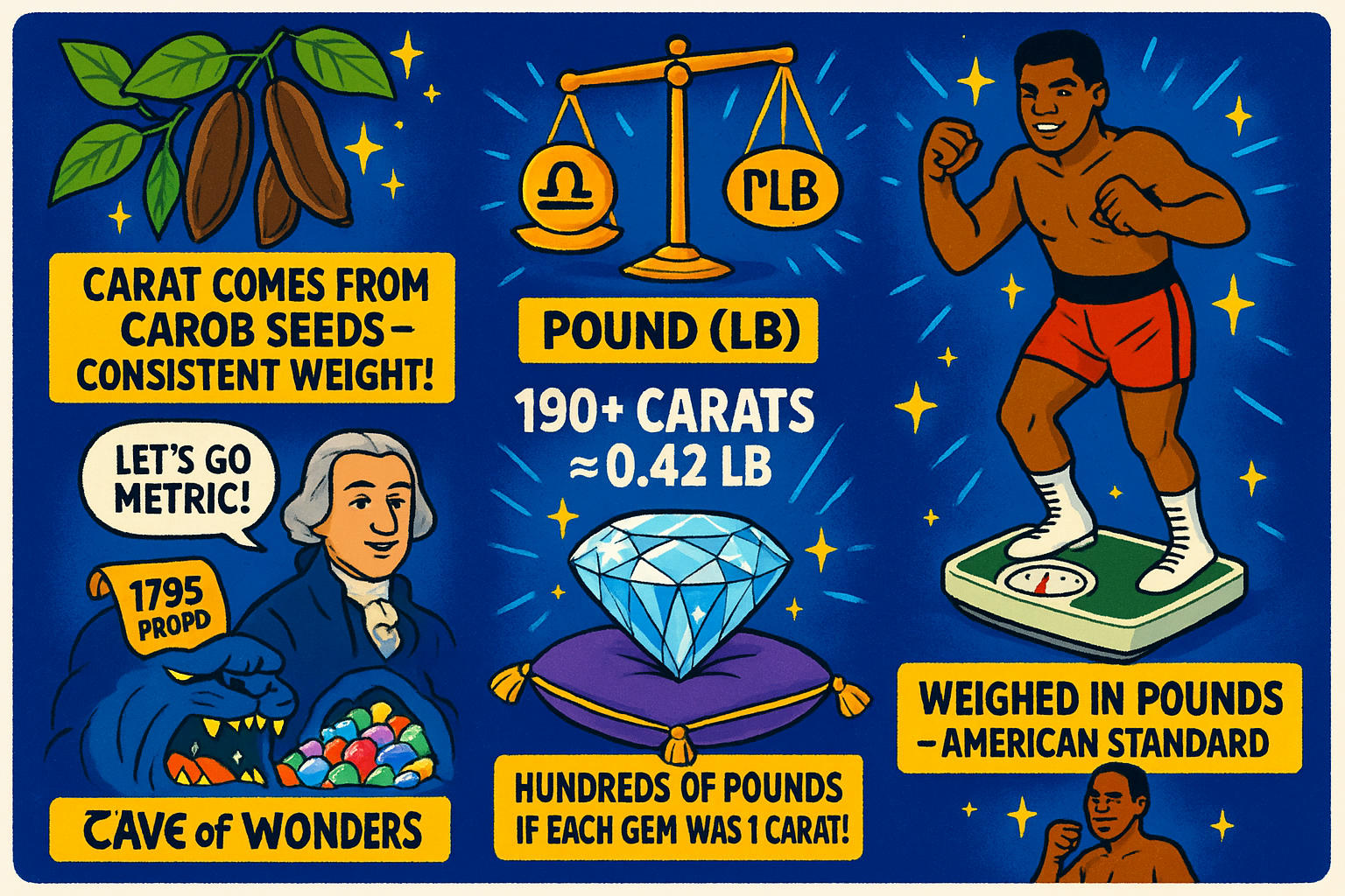 캐럿을 파운드로 변환하기