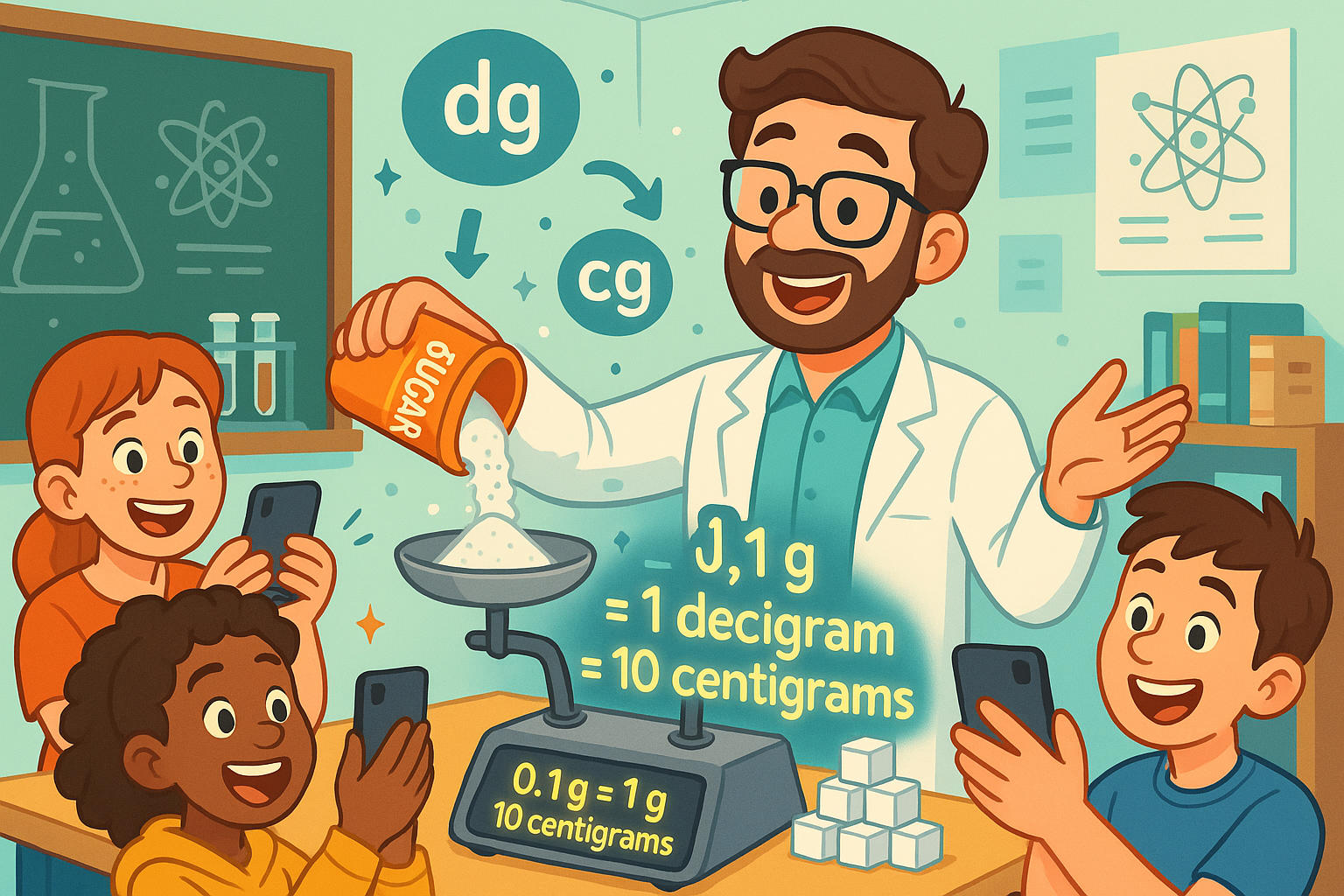 데시그램을 센티그램으로 변환기