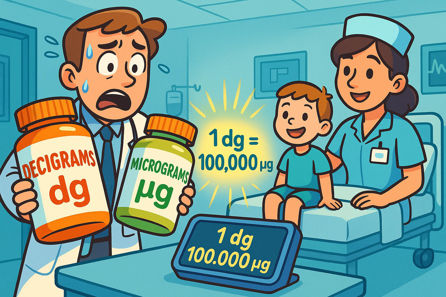 데시그램-마이크로그램 변환기