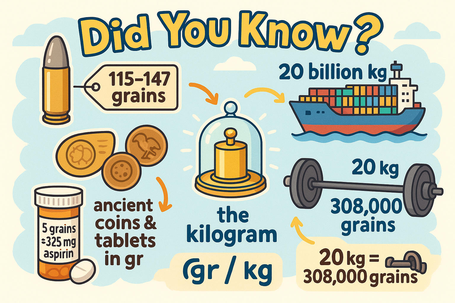곡량에서 킬로그램 변환기