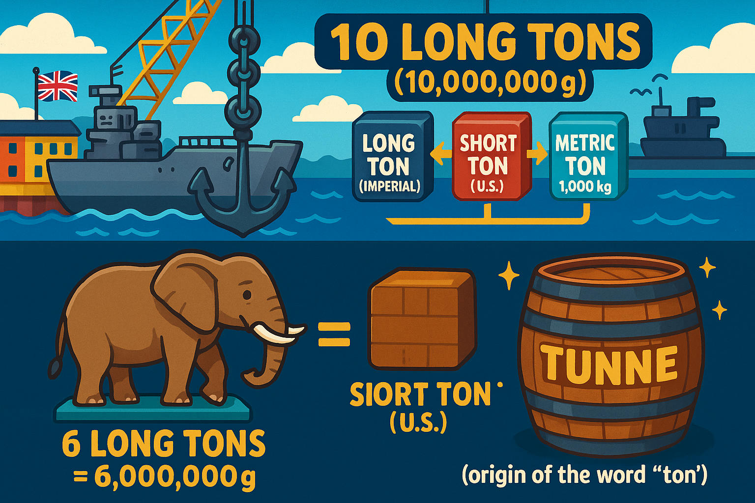 Grams to Long Tons Converter