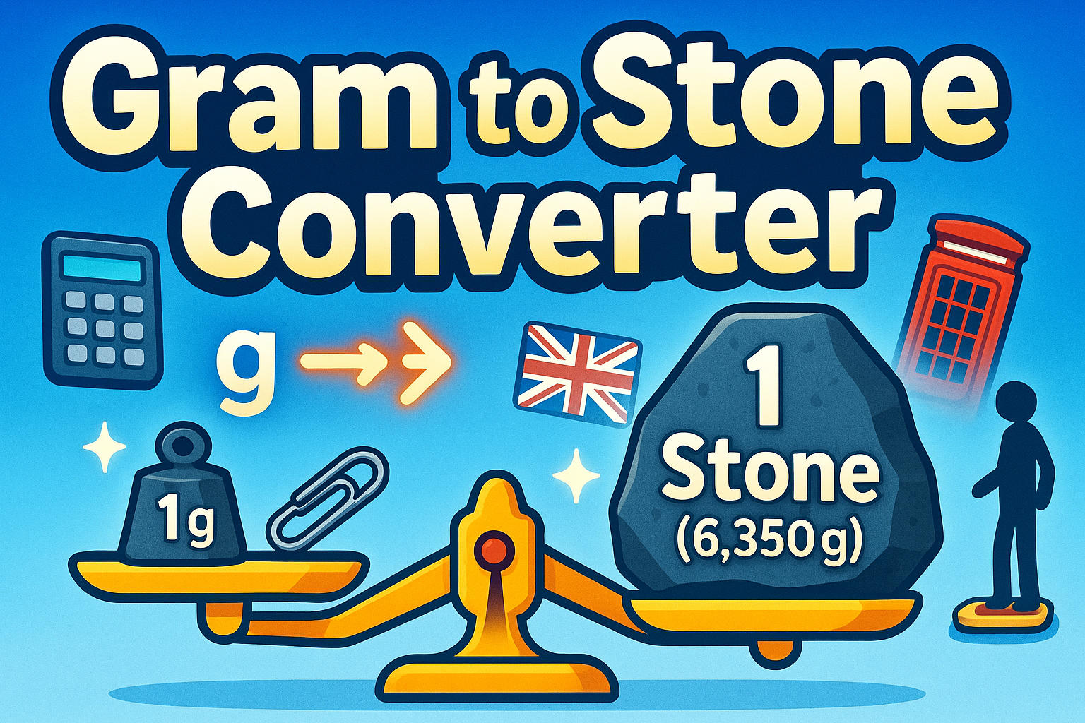 Grams to Stones Converter