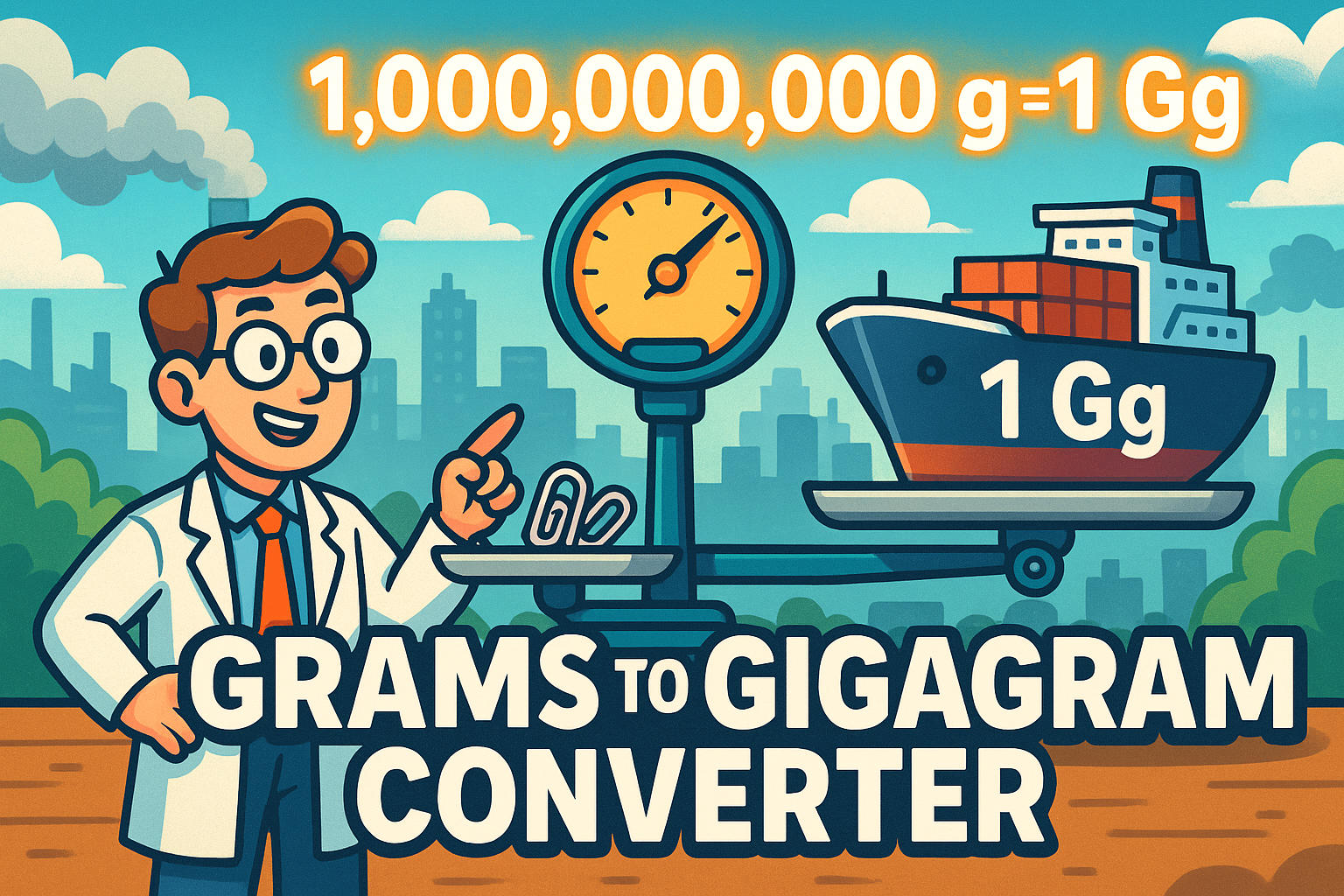 그램에서 기가그램 변환기