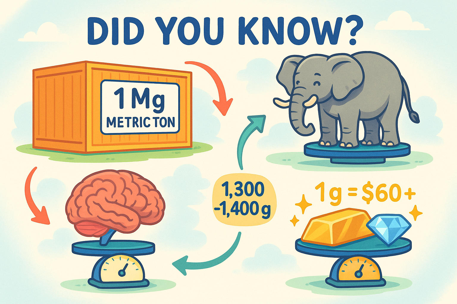메가그램에서 그램 변환기