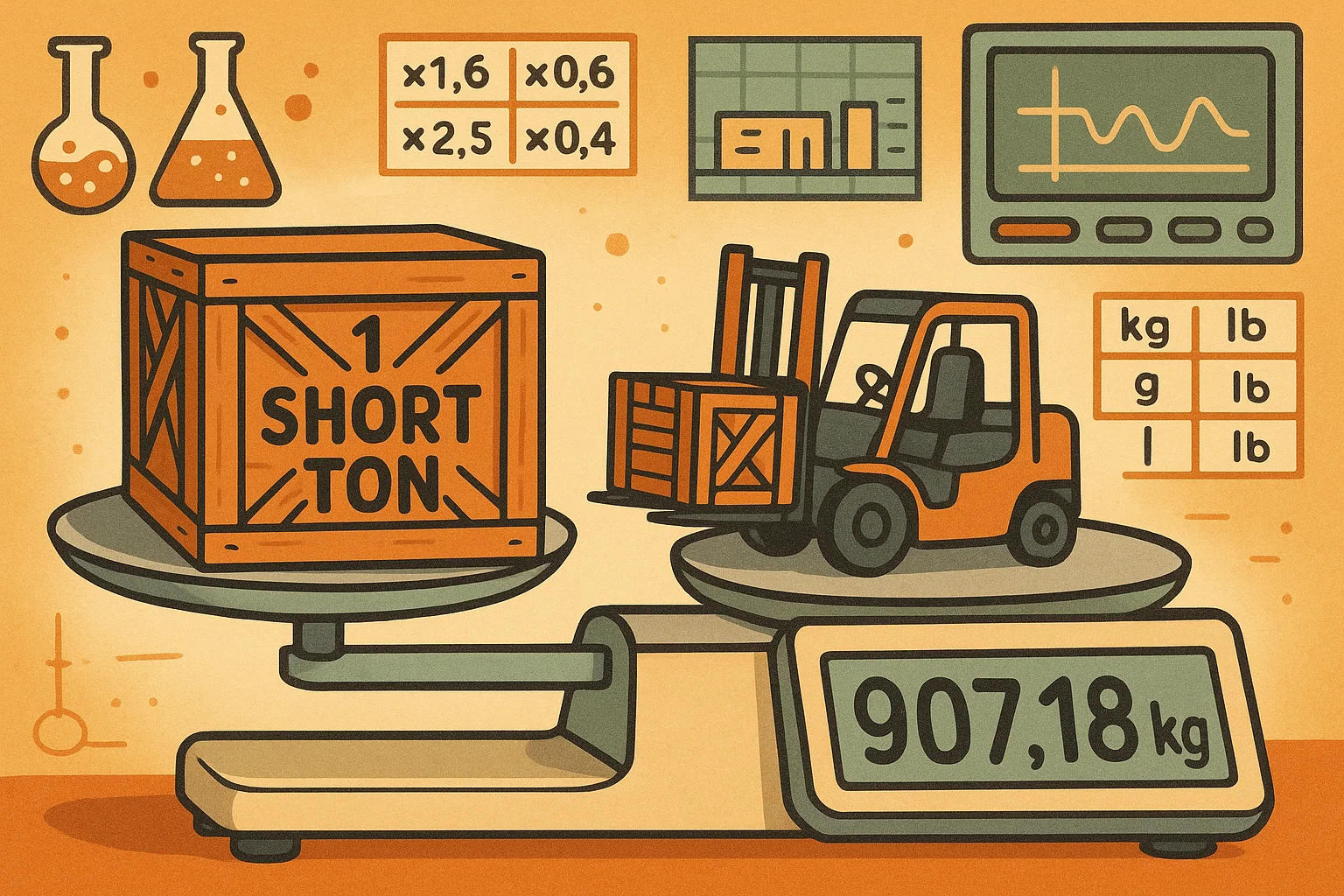 쇼트톤 → 킬로그램 변환 도구
