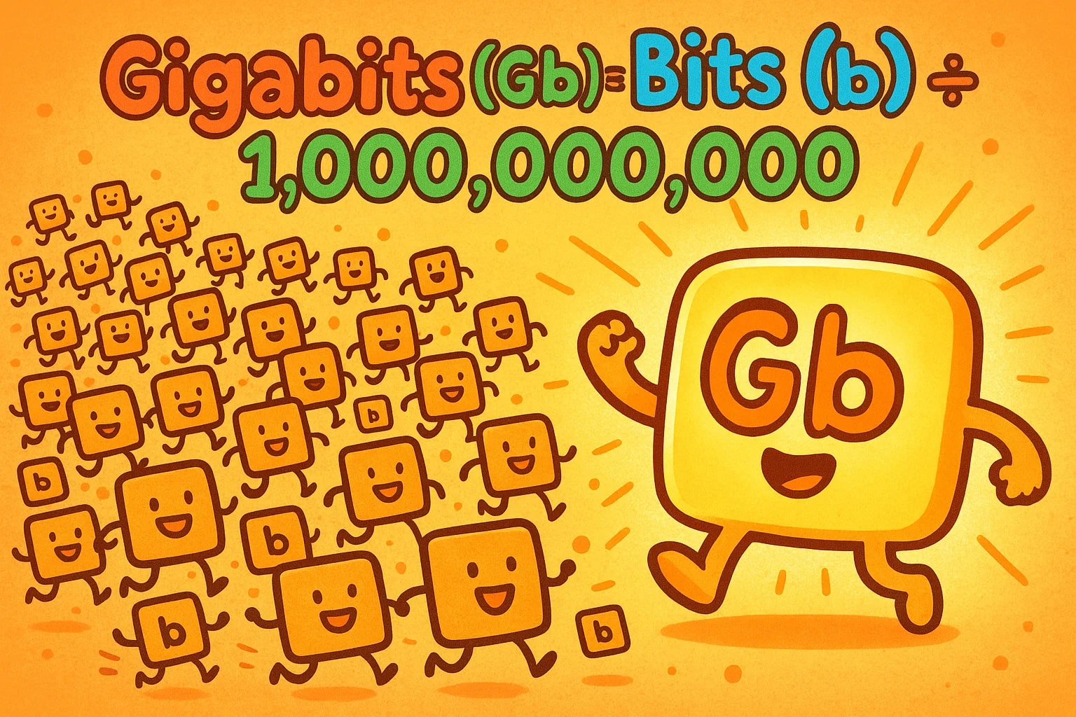 비트에서 기가비트로 변환기