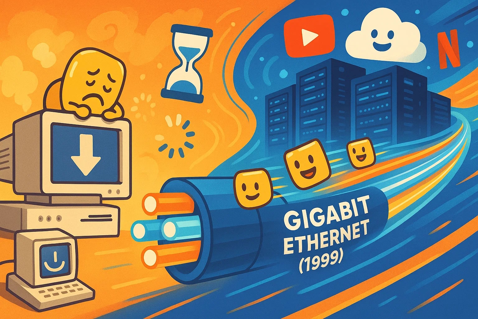 비트에서 기가비트로 변환기