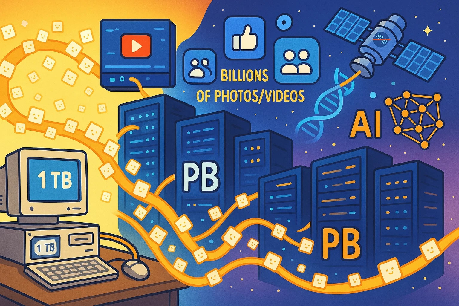 바이트에서 페타바이트 변환기