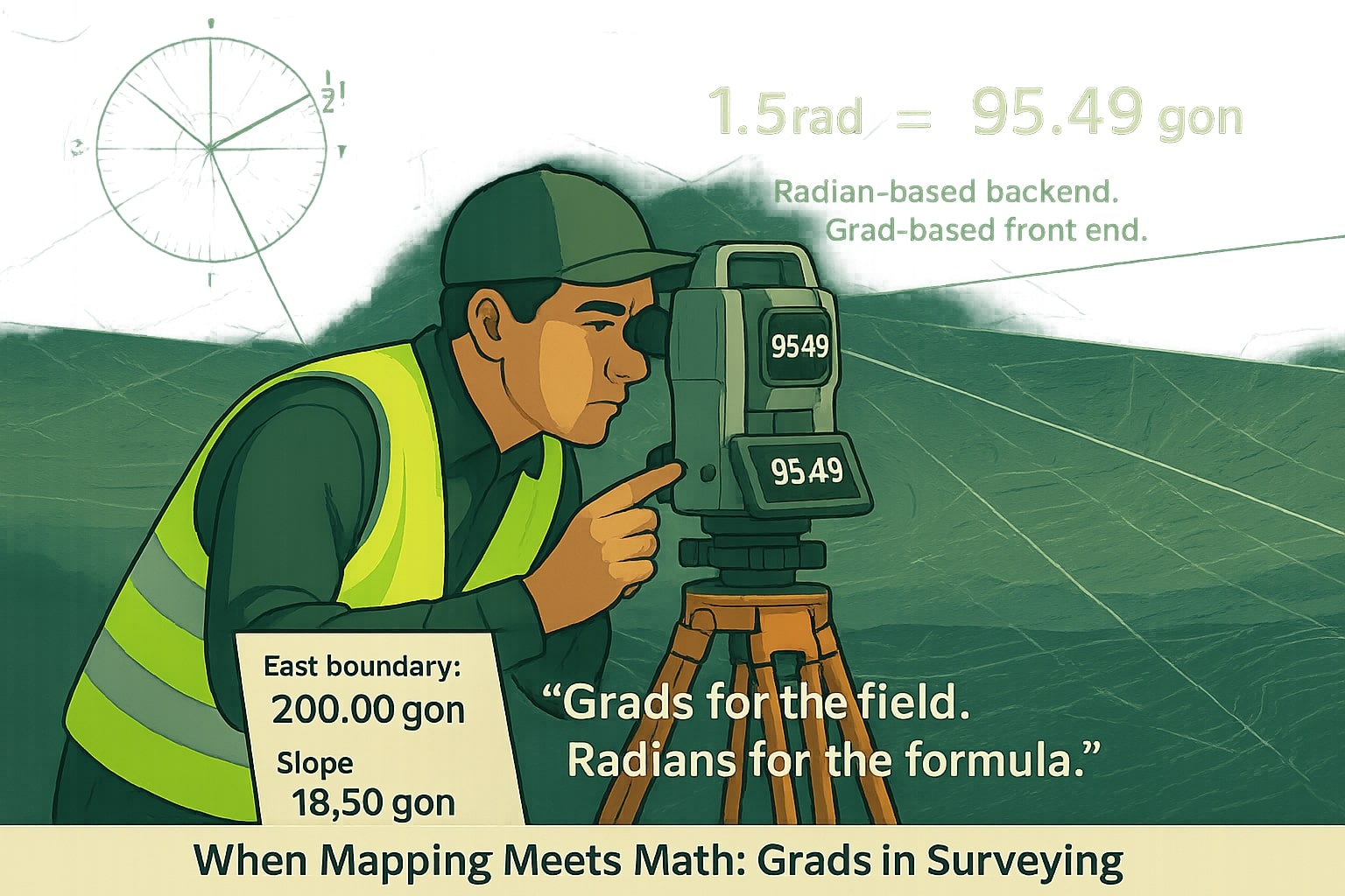 그라드에서 라디안 변환기