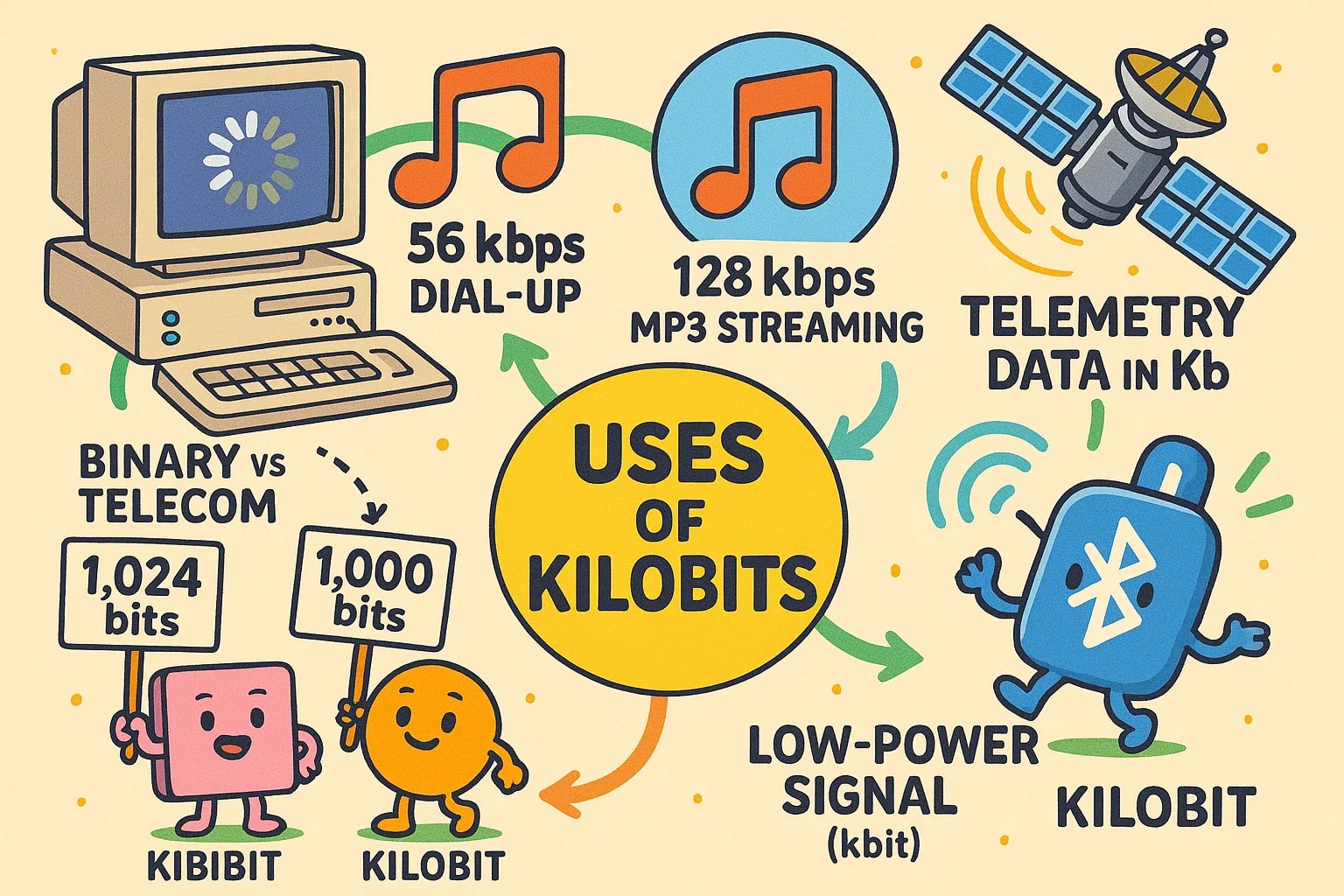 킬로비트에서 비트 변환기