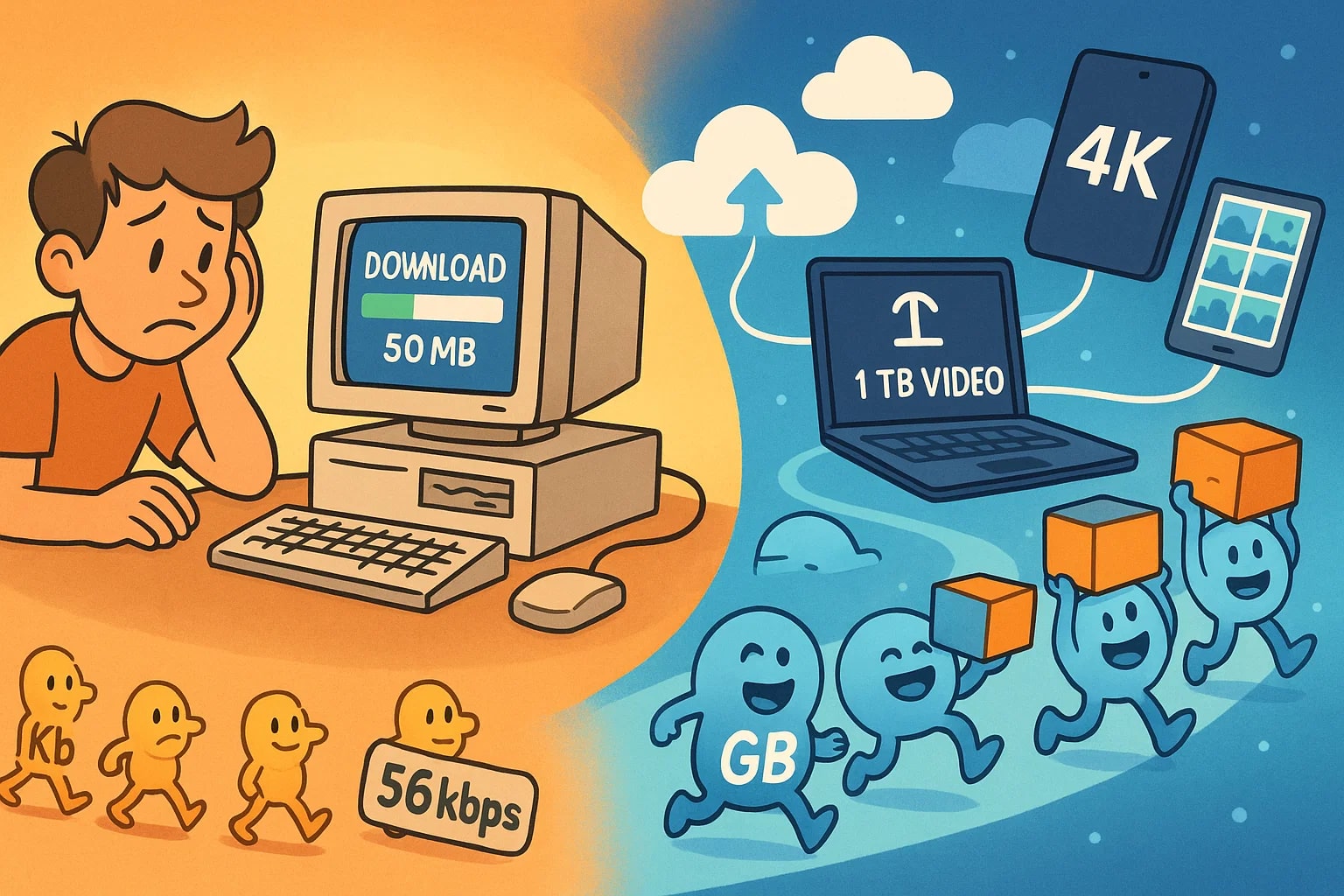 킬로비트 → 기가바이트 변환기