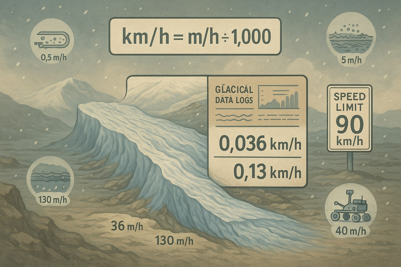 미터 매 시간에서 킬로미터 매 시간 변환기
