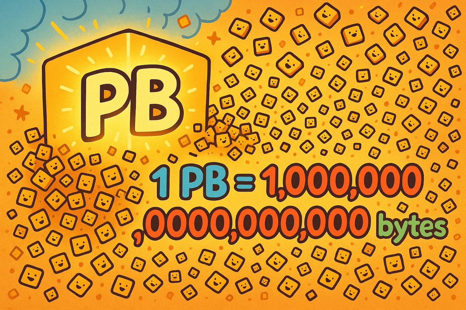 페타바이트를 바이트로 변환기