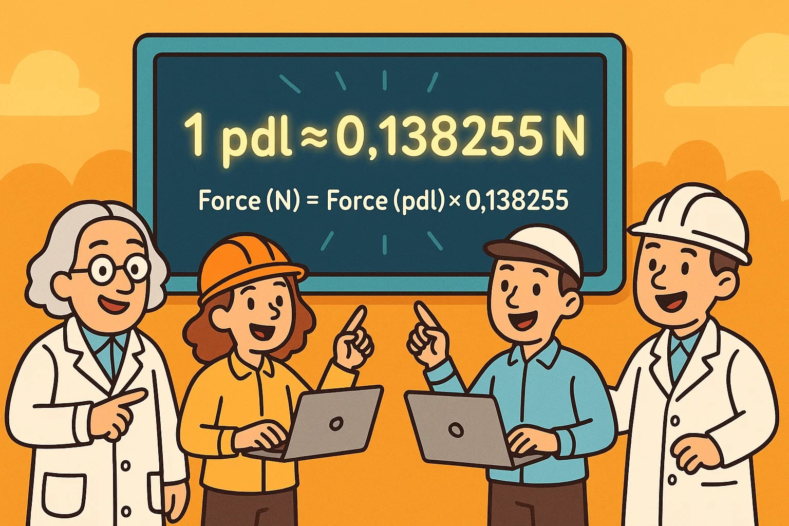 파운달에서 뉴턴 변환기