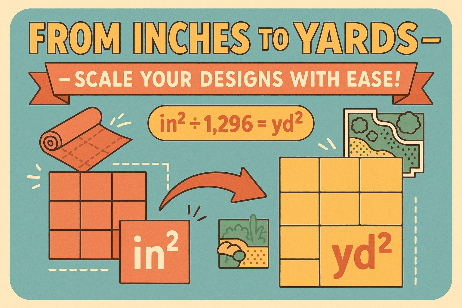 제곱인치를 제곱야드로 변환기