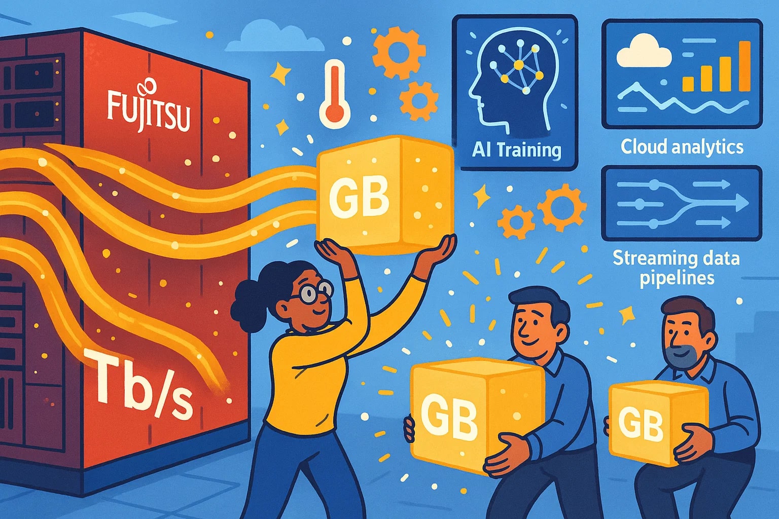 테라비트에서 기가바이트 변환기