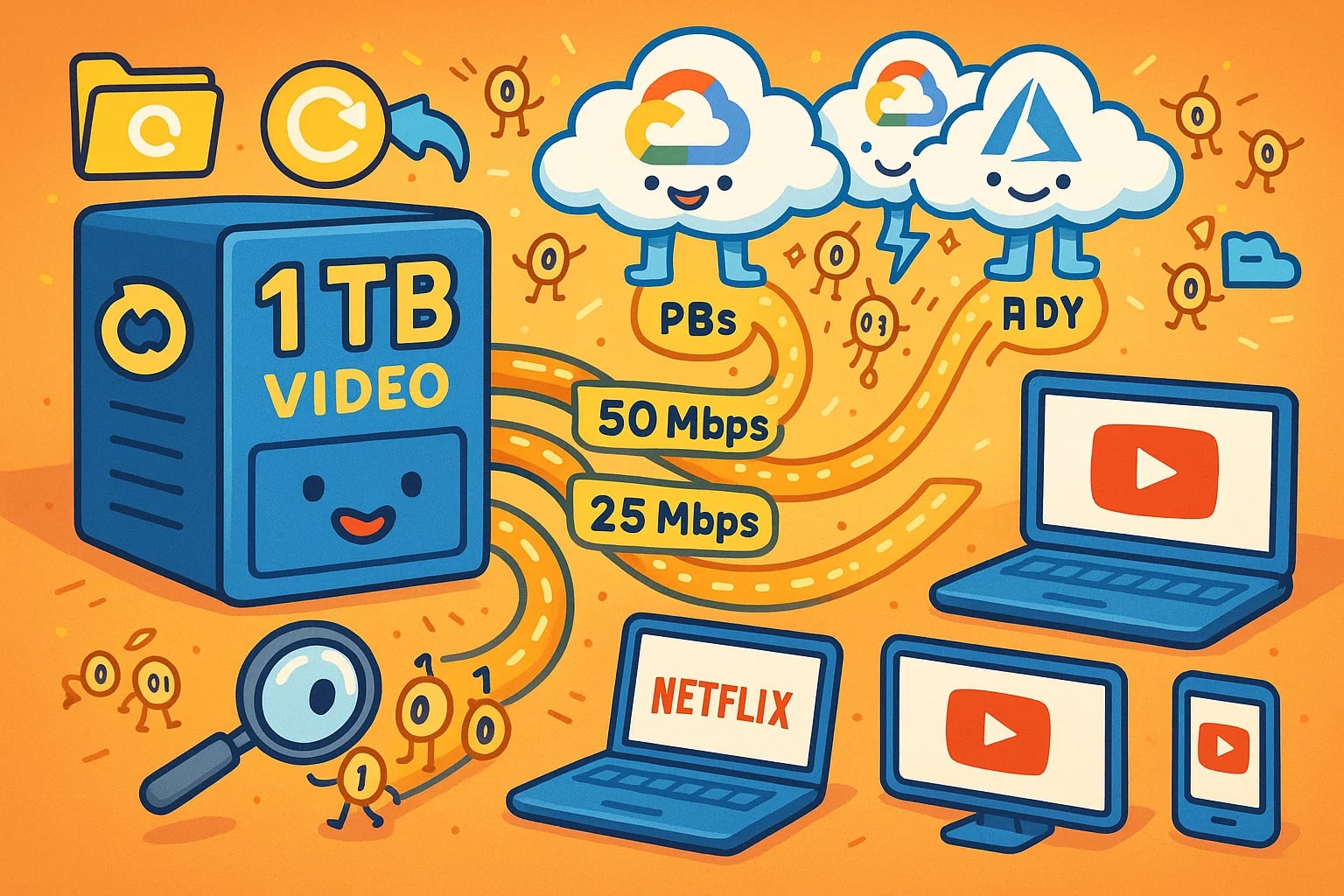 테라바이트를 비트로 변환기