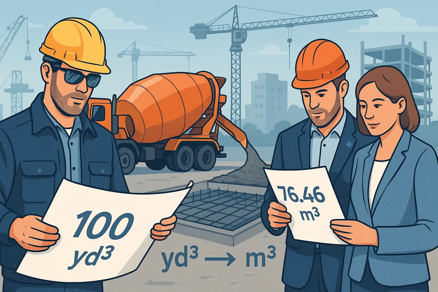 입방 야드에서 입방 미터 변환기