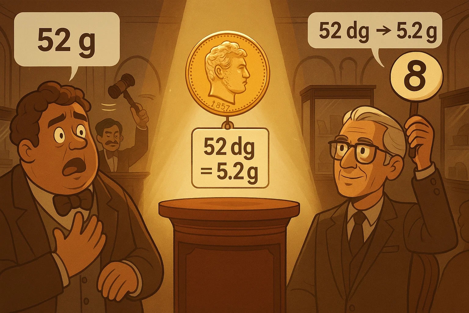 데시그램에서 그램 변환기