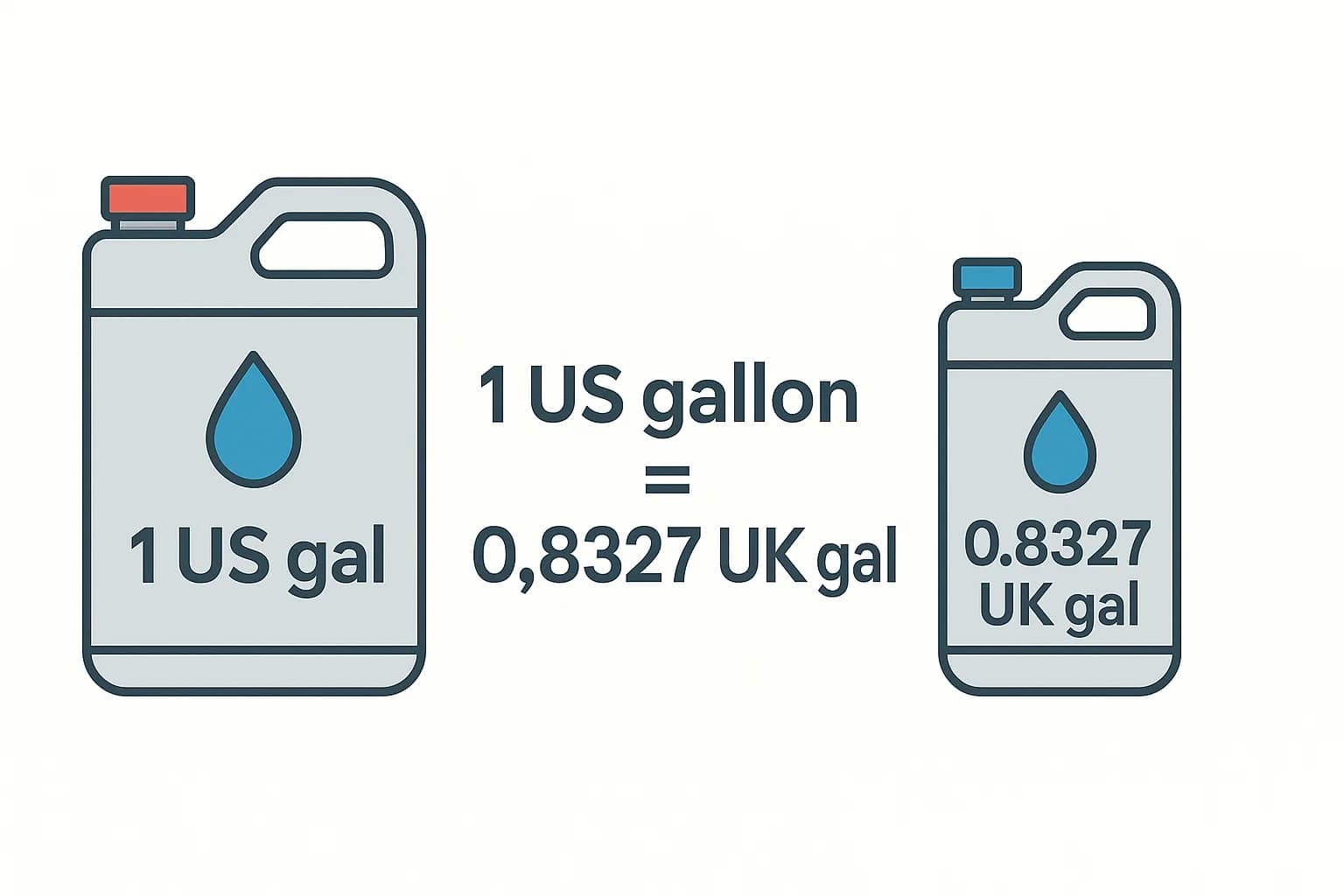 미국 갤런을 영국 갤런으로 변환기