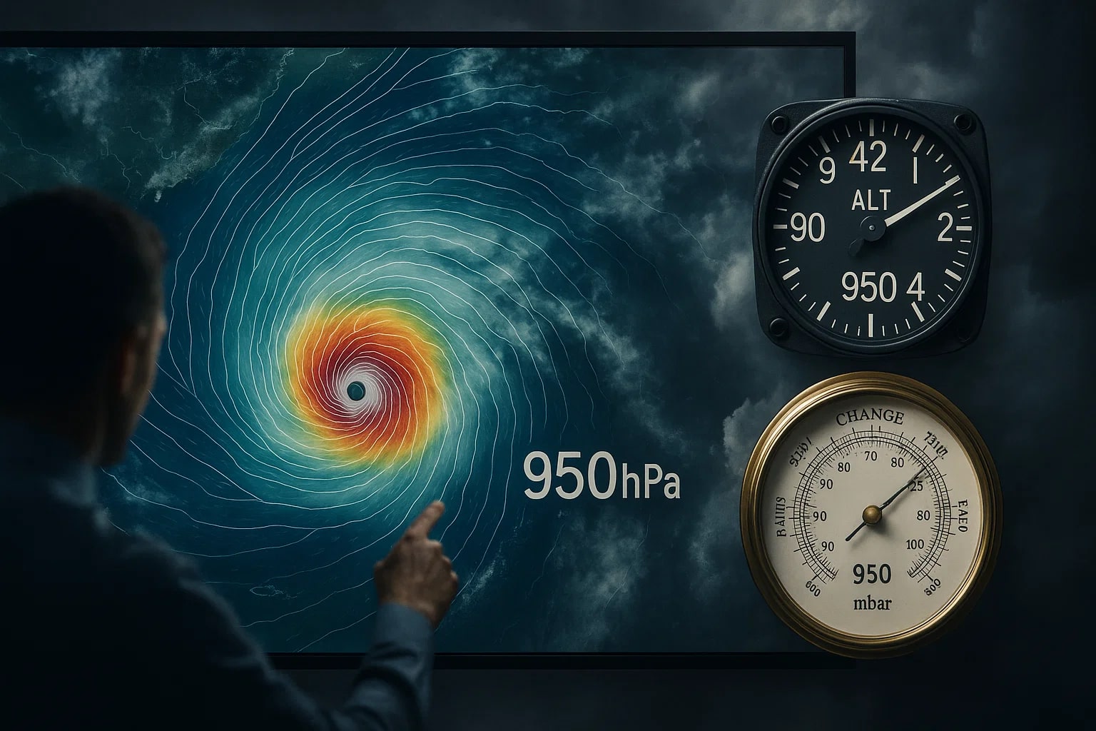 헥토파스칼을 밀리바로 변환기