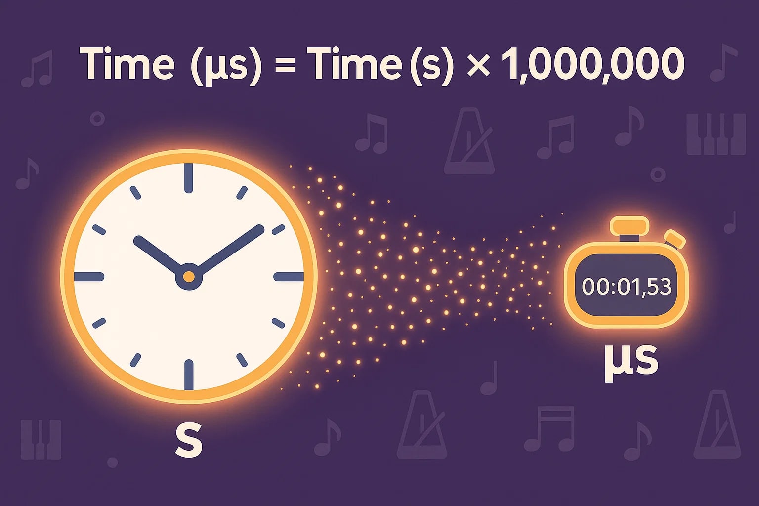 초에서 마이크로초 변환기