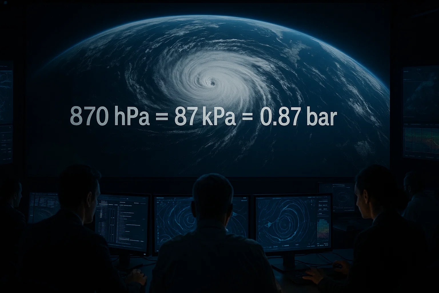 킬로파스칼에서 바 단위 변환기