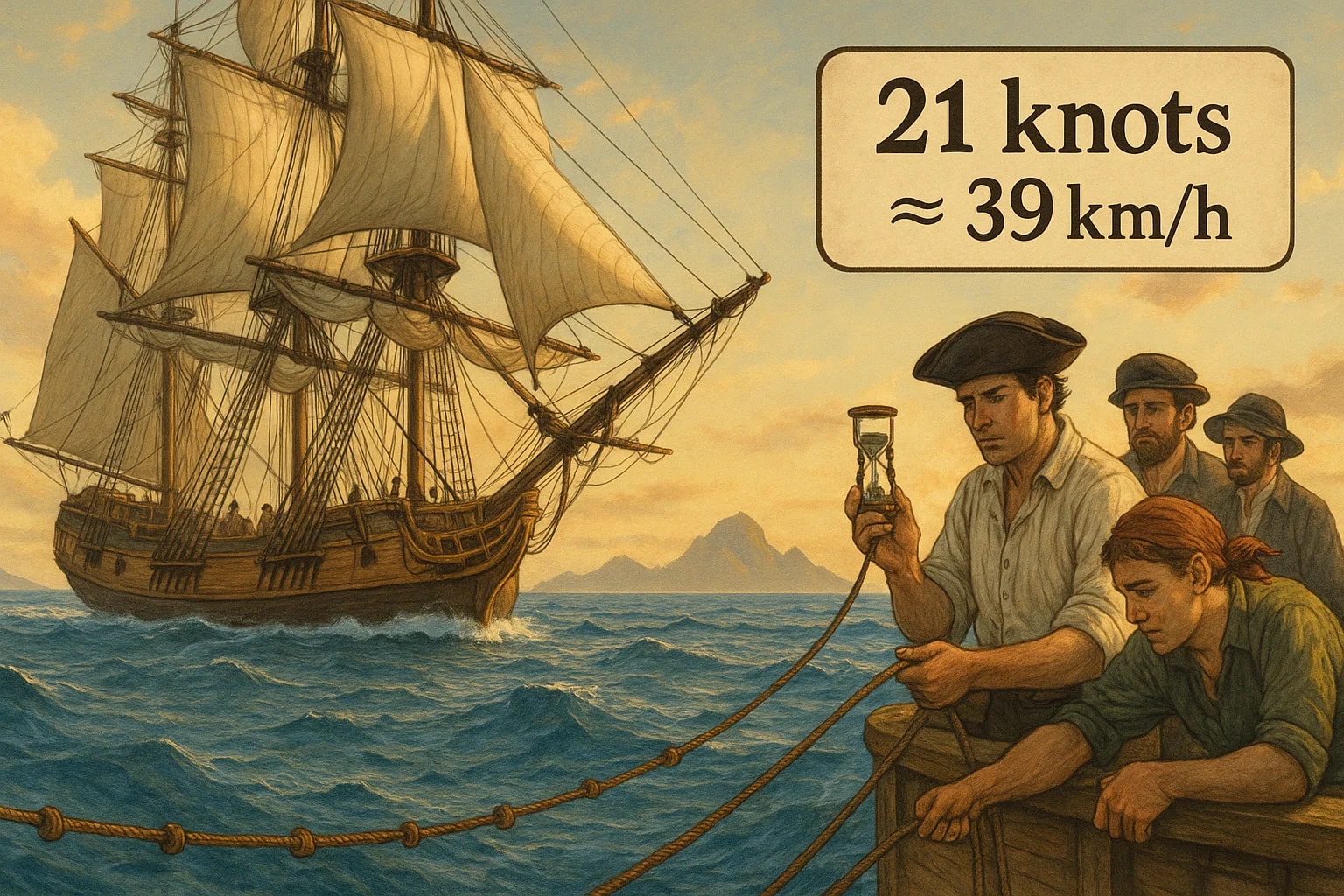 노트에서 킬로미터/시간 변환기