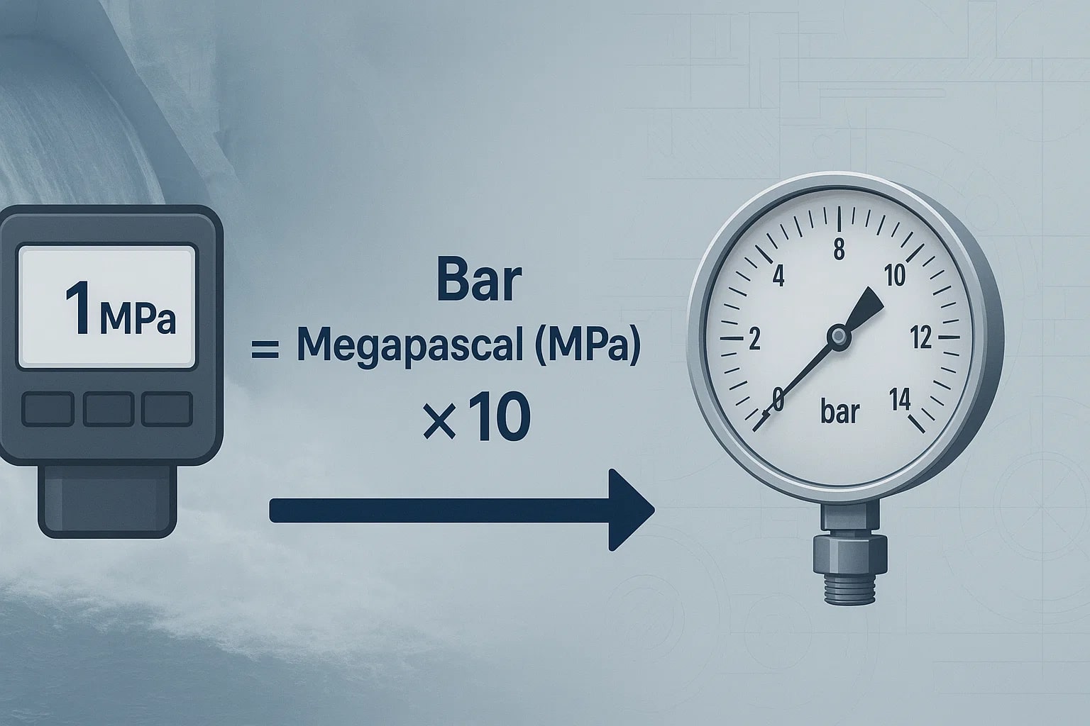메가파스칼에서 바로 변환기