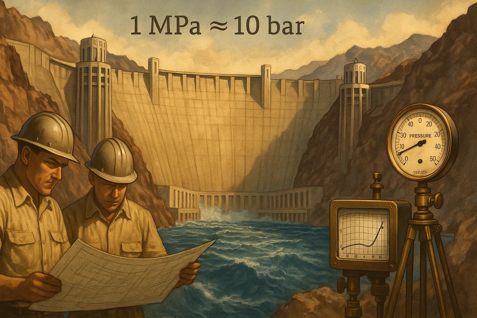 메가파스칼에서 바로 변환기