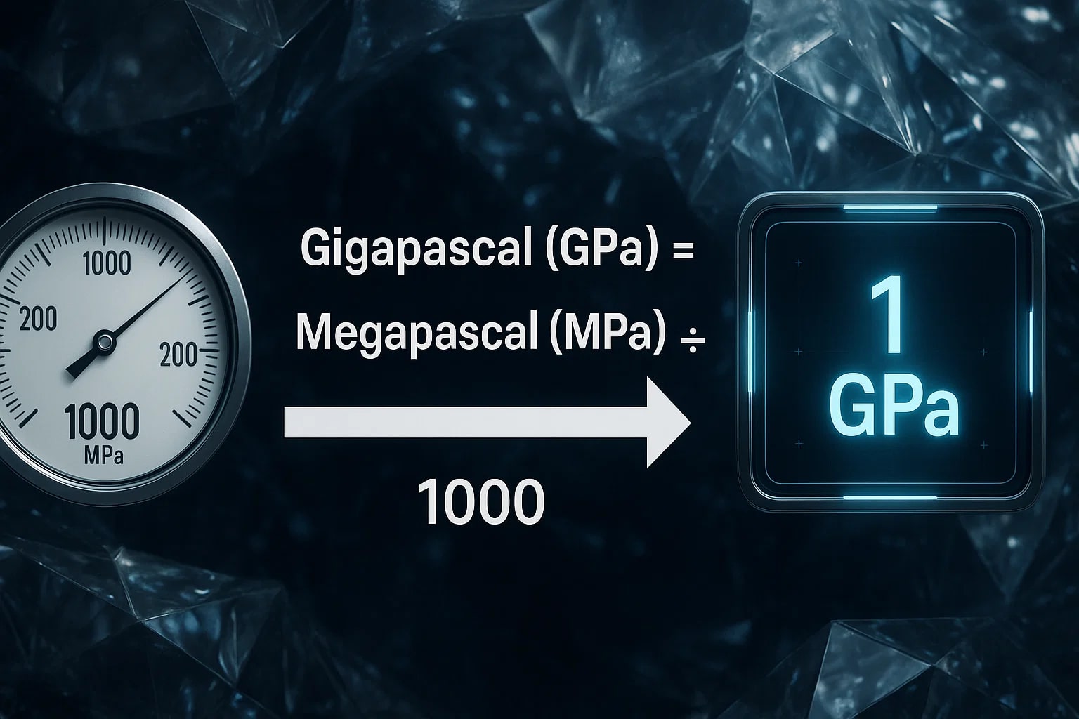메가파스칼에서 기가파스칼 변환기