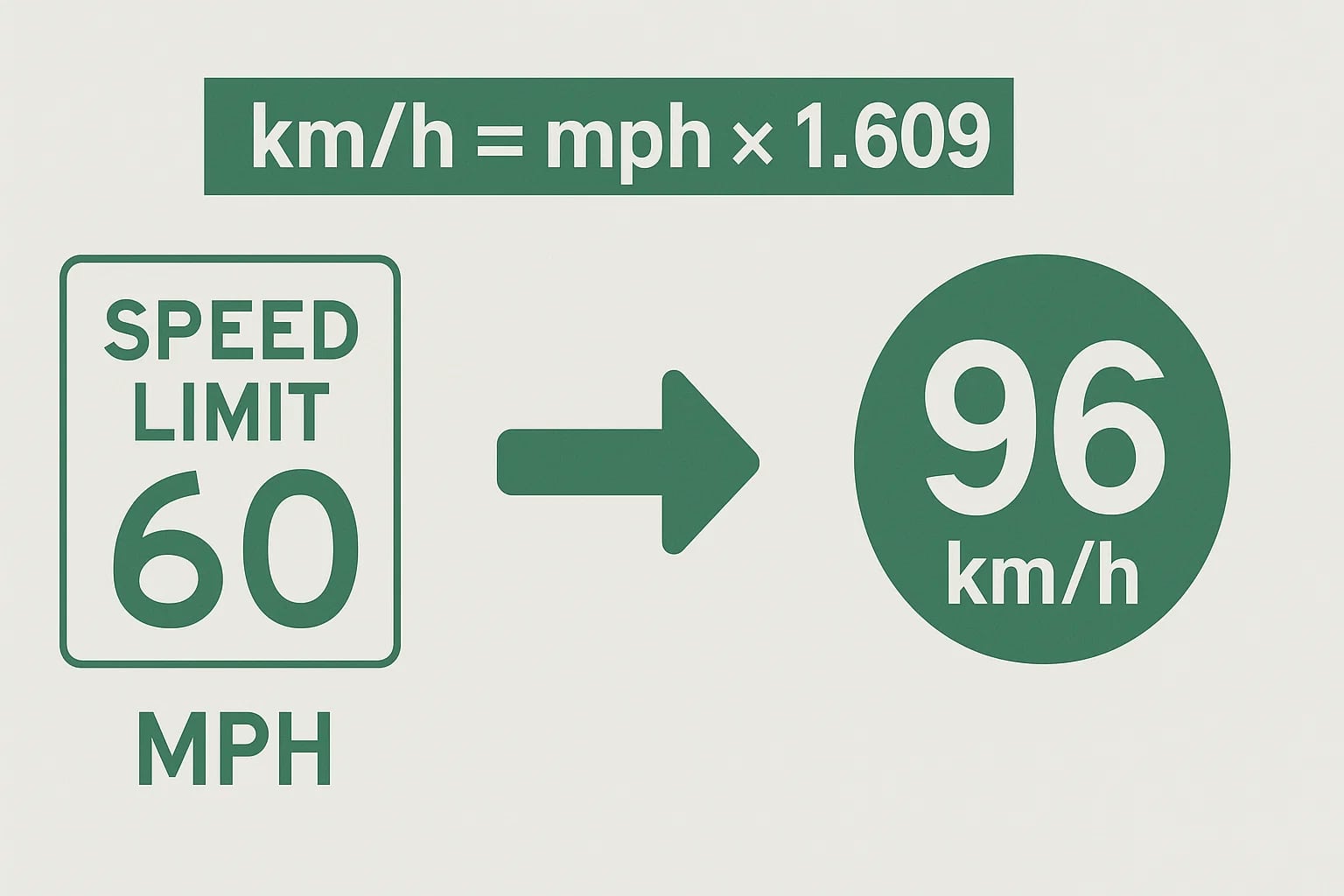 마일/시간에서 킬로미터/시간 변환기