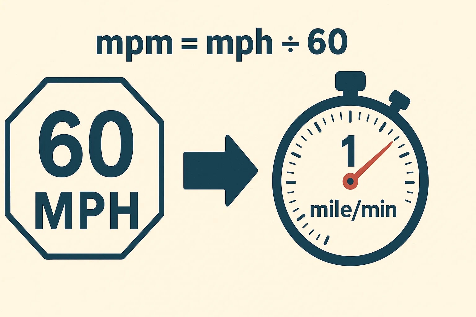시속 마일을 분당 마일로 변환 도구