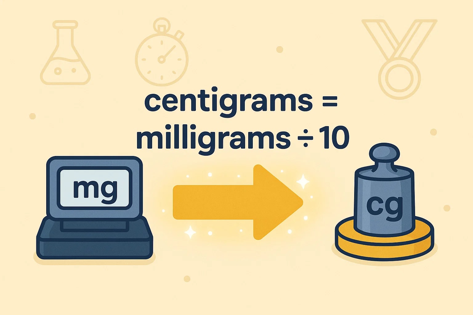 밀리그램에서 센티그램 변환기