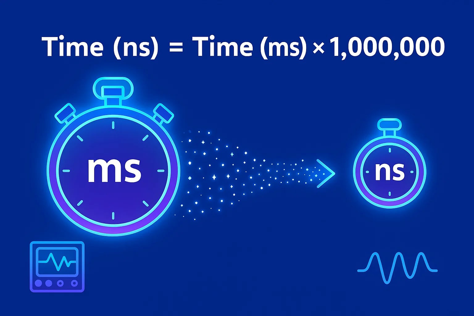 Milliseconds to Nanoseconds Converter