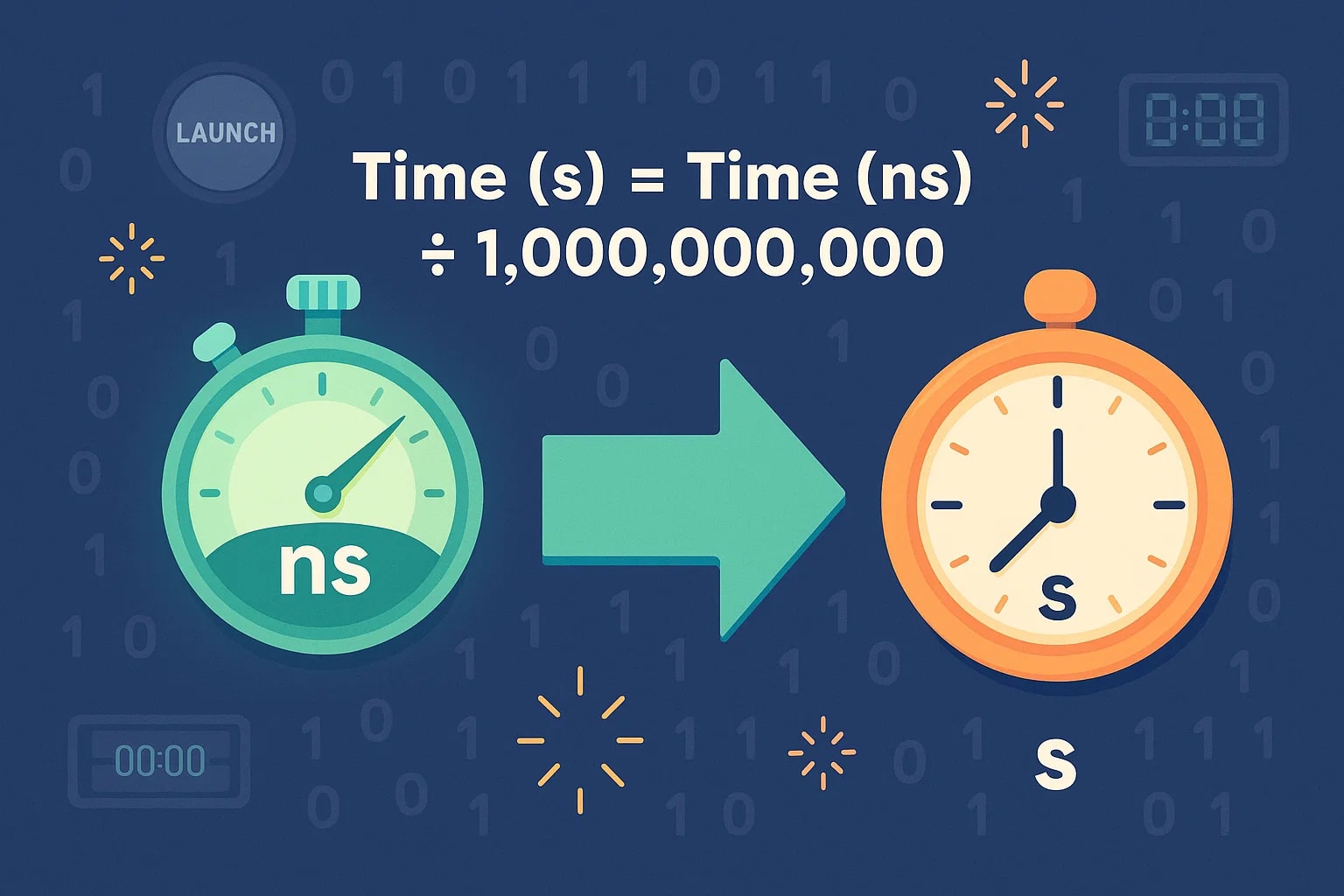 나노초를 초로 변환기