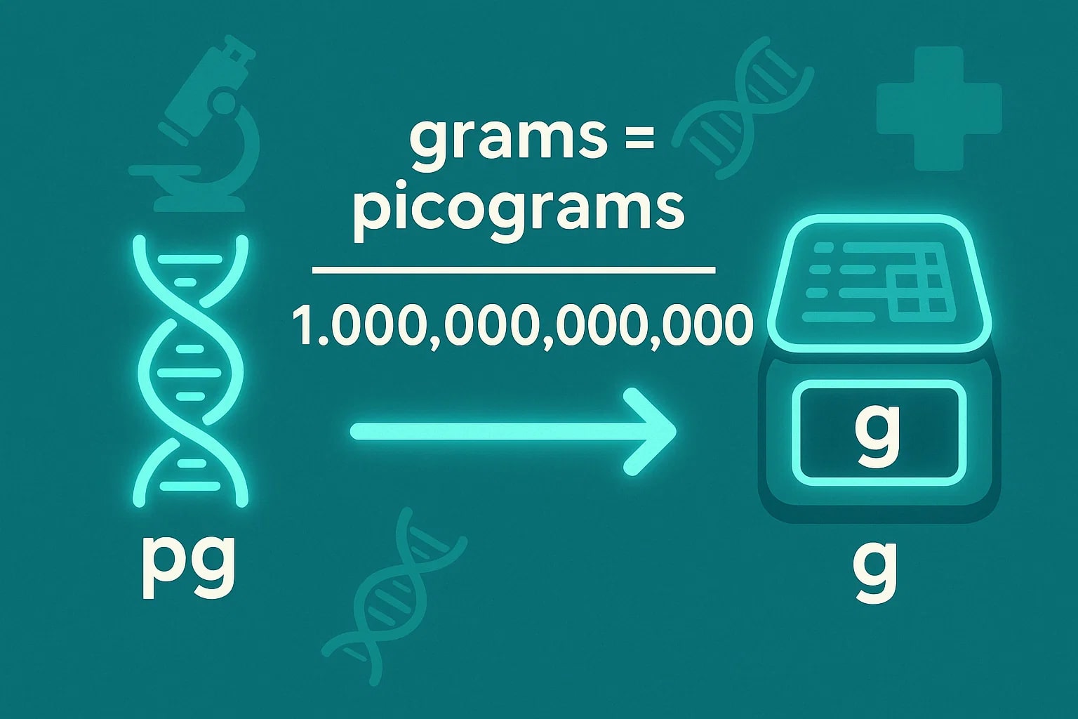 피코그램에서 그램 변환기