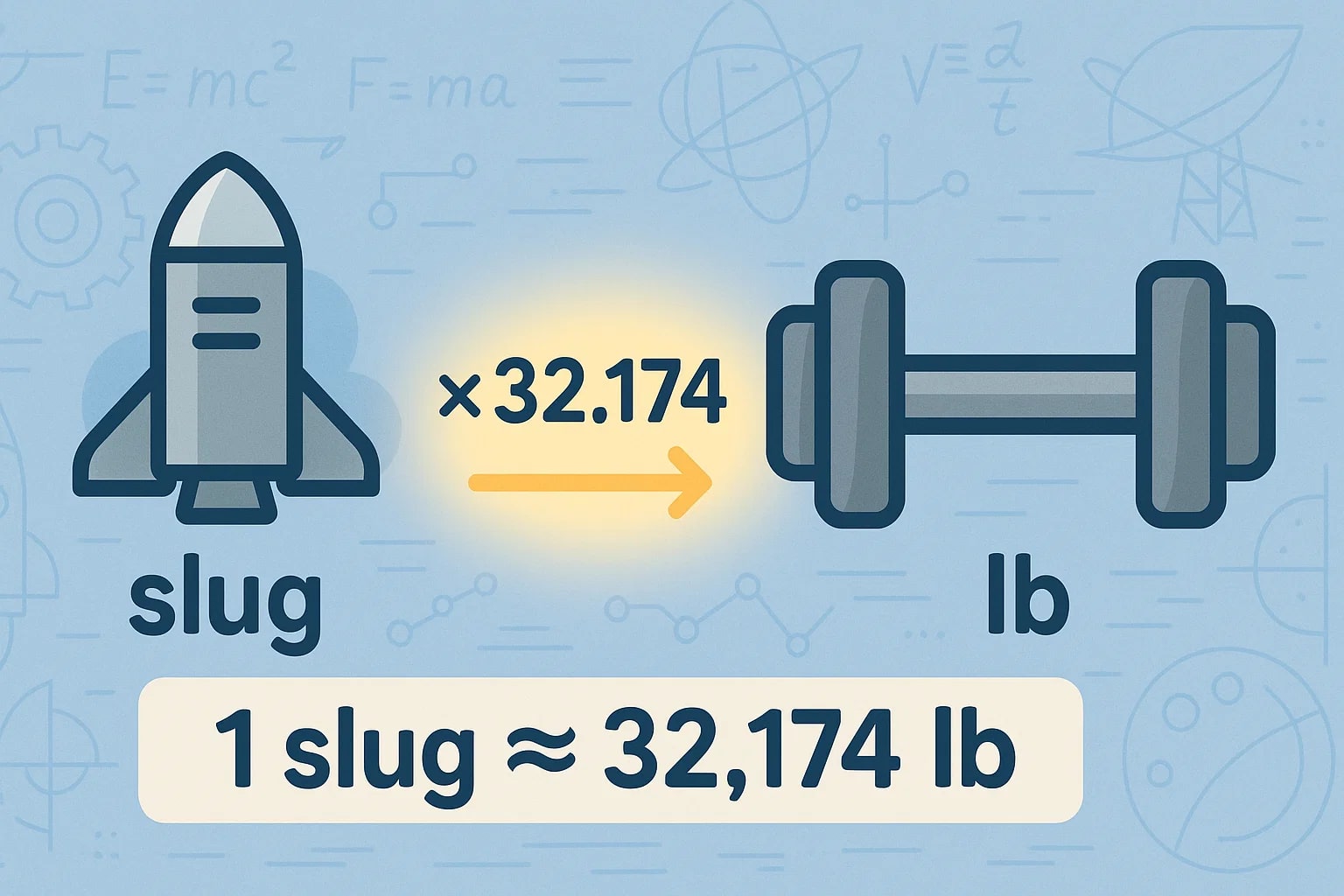 슬러그를 파운드로 변환기